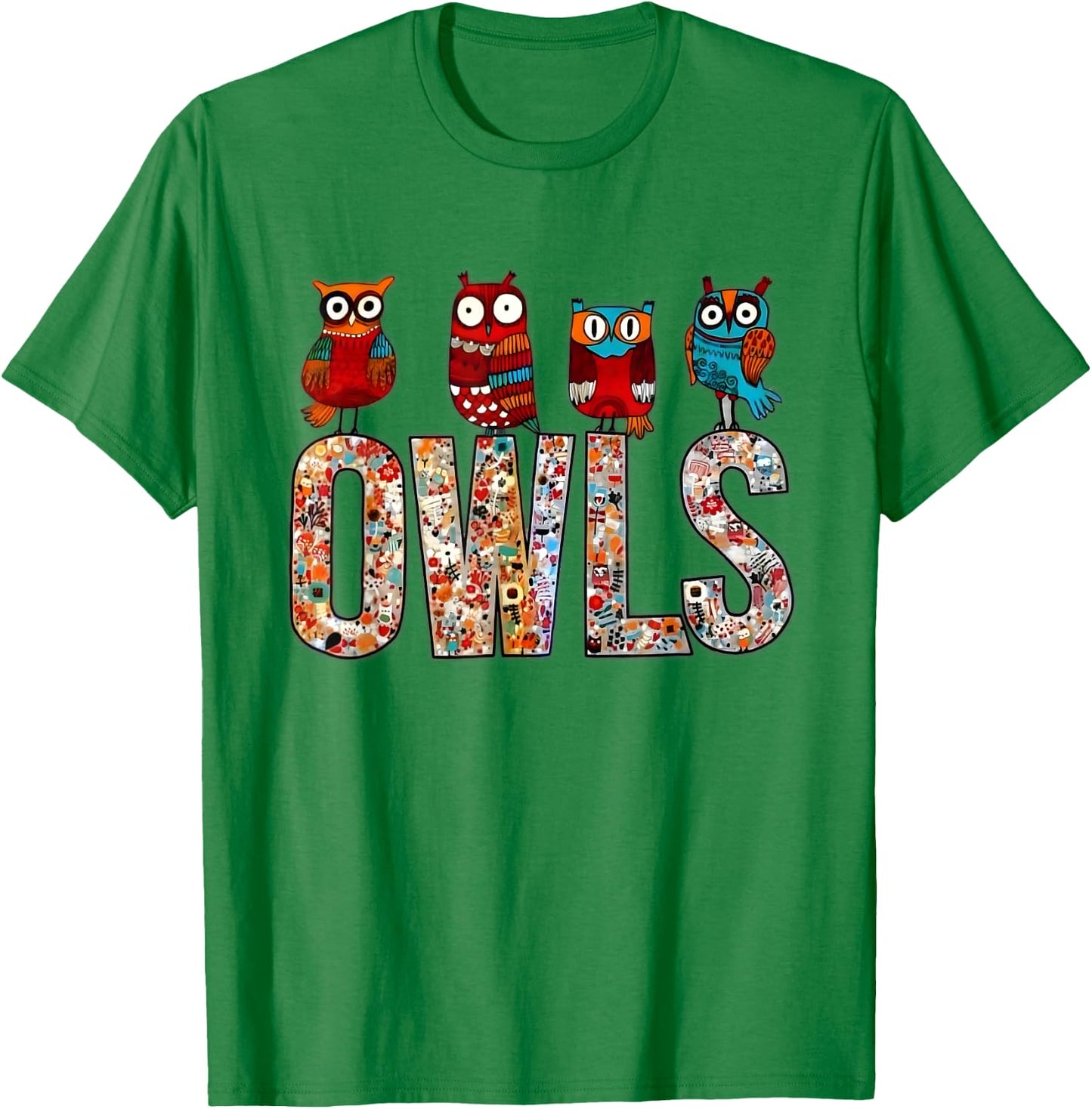 Love owls Women Shirt owl Lovers for kids and girls T-Shirt - T-Shirt | Irish Green