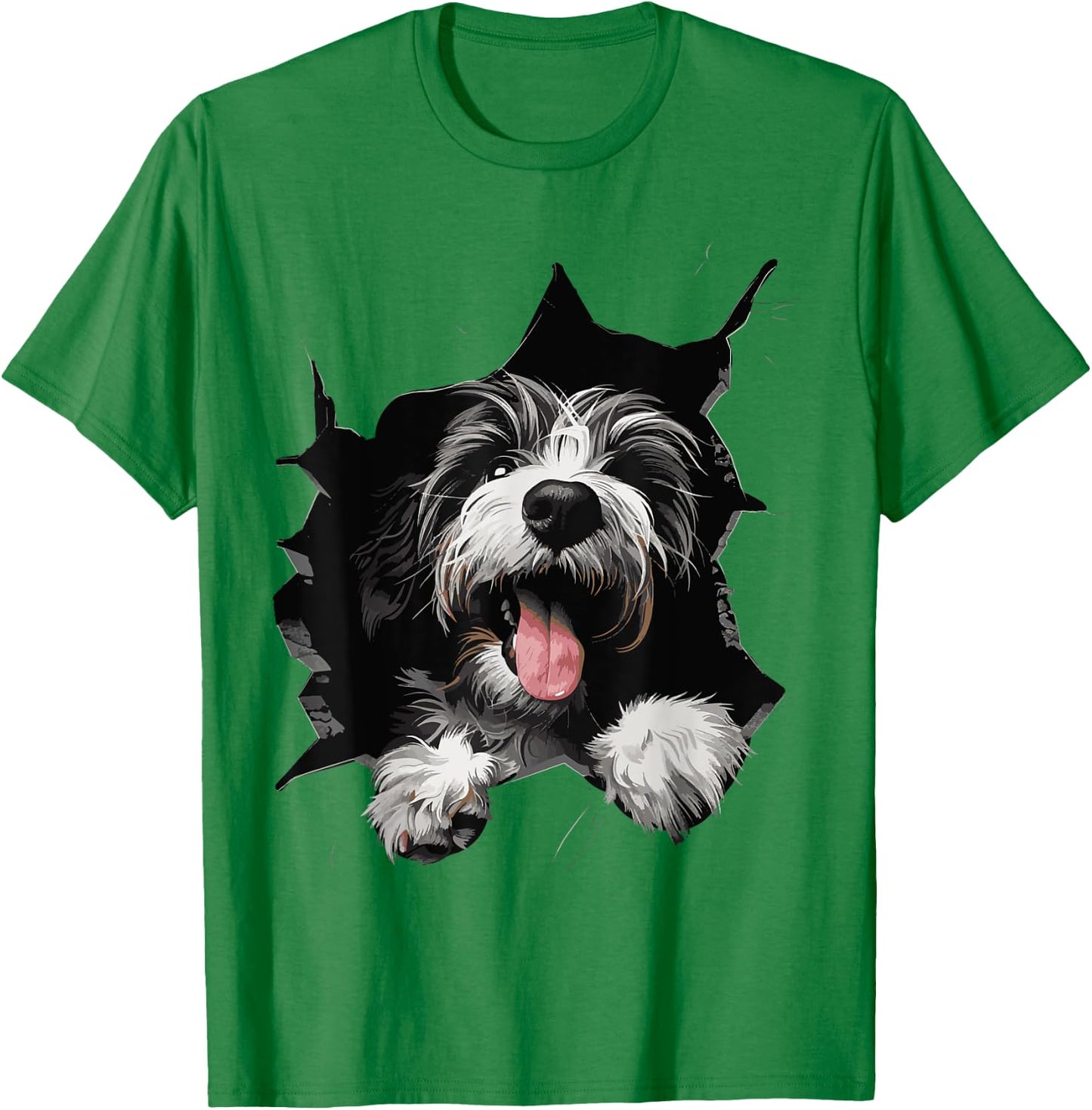 Bearded Collie T-Shirt - T-Shirt | Irish Green