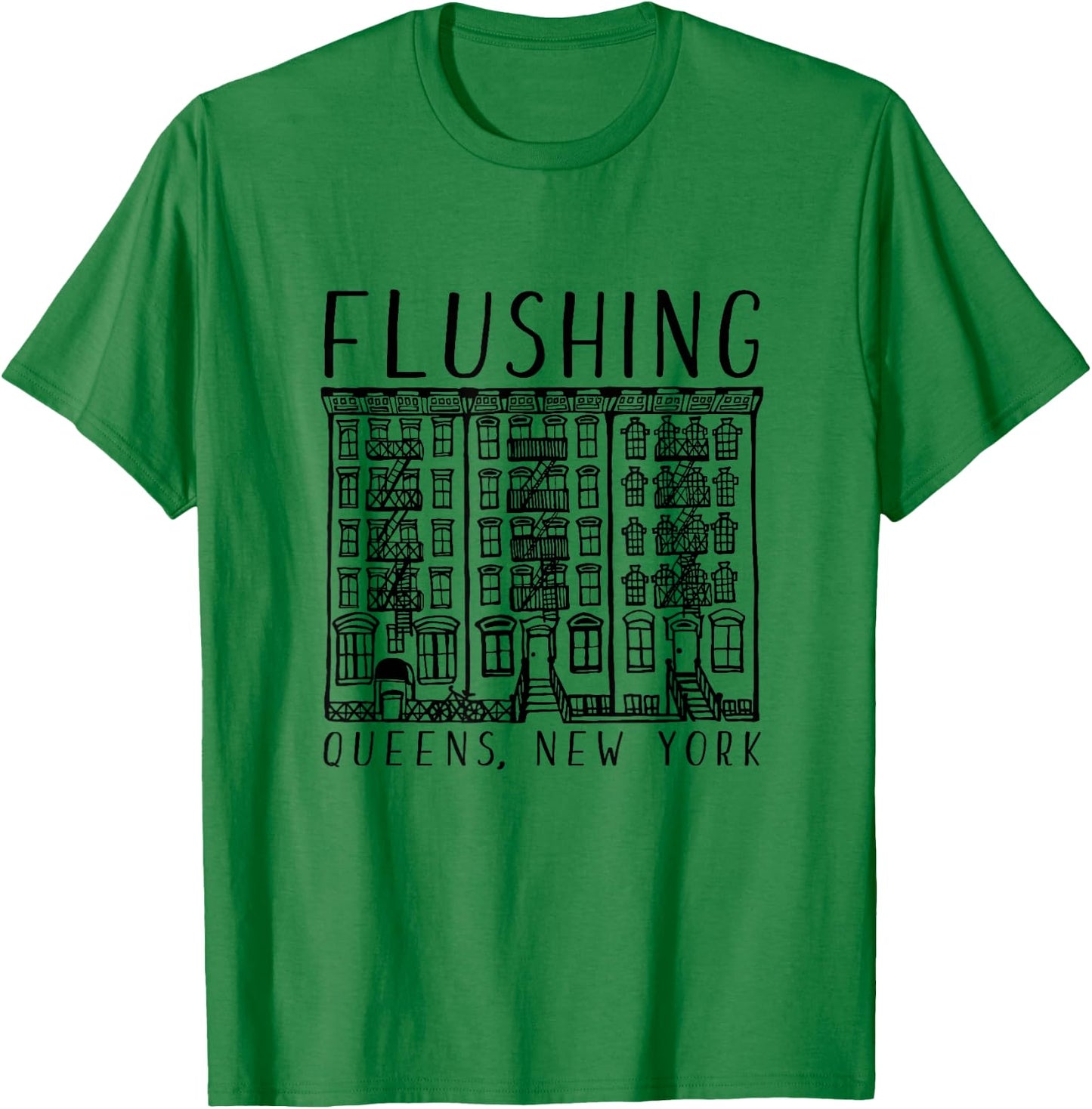 Flushing Queens New York T-Shirt - T-Shirt | Irish Green