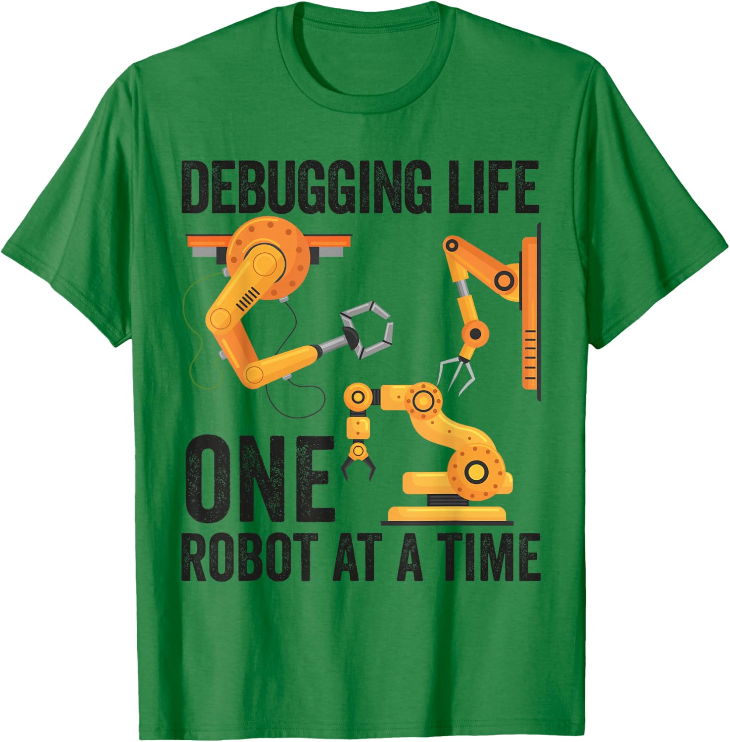 Robotics Funny Robot Engineer Men Boy Women Robotic Coach T-Shirt - T-Shirt | Irish Green