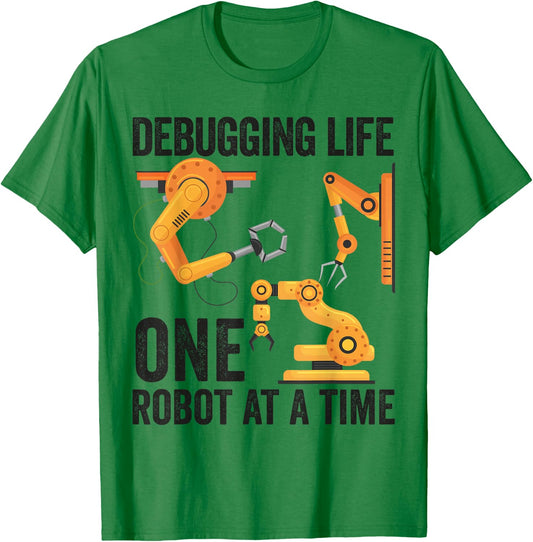 Robotics Funny Robot Engineer Men Boy Women Robotic Coach T-Shirt - T-Shirt | Irish Green