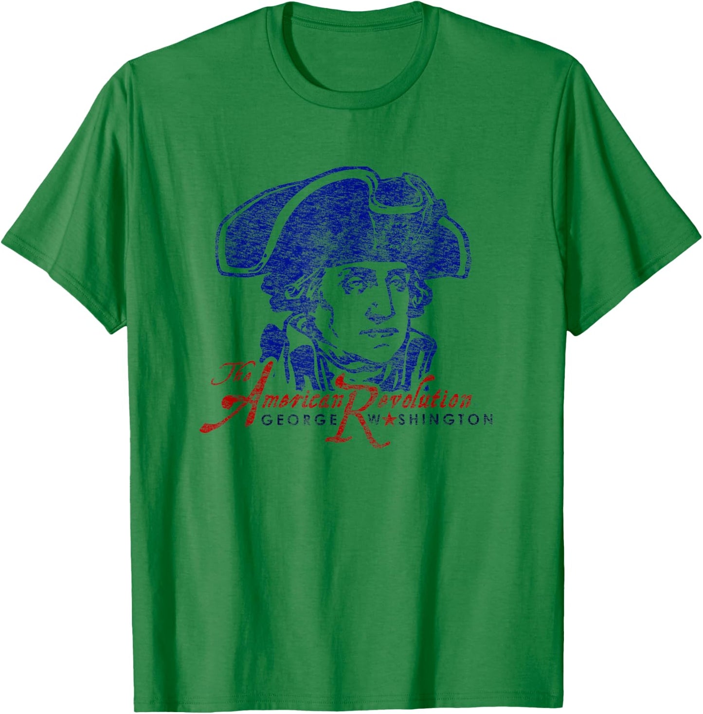 George Washington American Revolution Vintage Patriotic T-Shirt - T-Shirt | Irish Green