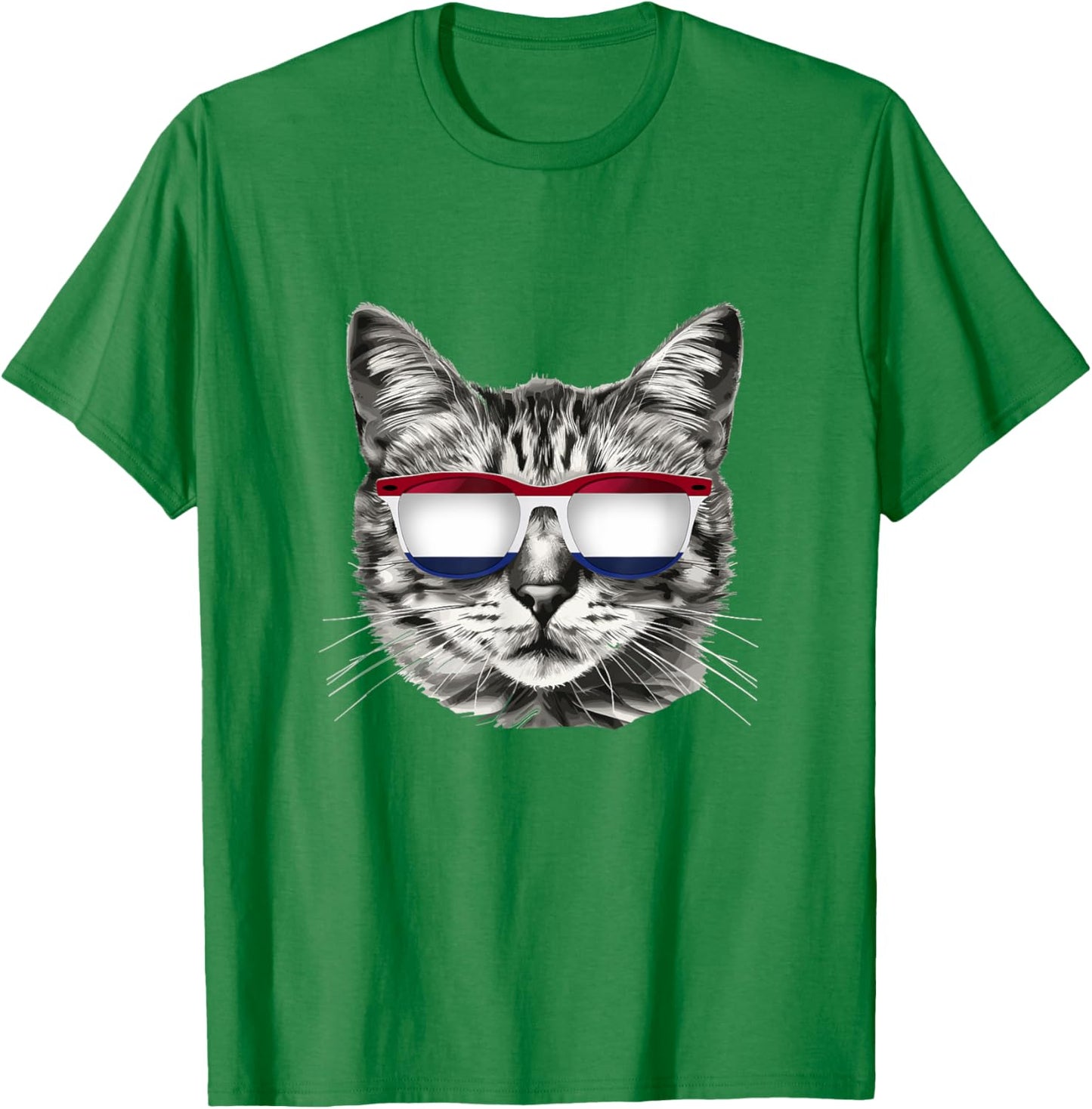 Dutch Flag Cat Owner Souvenirs Products Kitten Netherlands Women Kids T-Shirt - T-Shirt | Irish Green