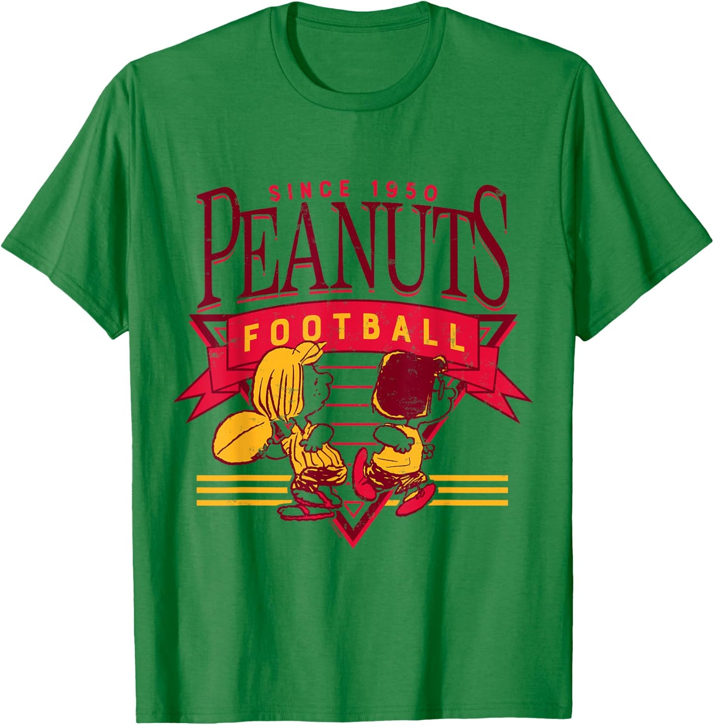 Peanuts - Football Peppermint Patty and Marcie Since 1950 T-Shirt - T-Shirt | Irish Green