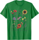 Garden Life Gift Bloom Where You Are Planted Botanican Flowers Adult Blue Small Modern Classic Floral Short Sleeve T-Shirt - T-Shirt | Irish Green