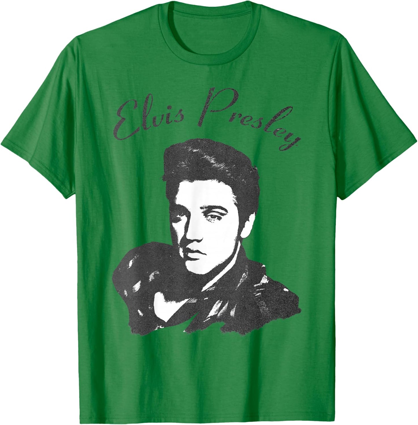 Elvis Presley Official Script T-Shirt - T-Shirt | Irish Green