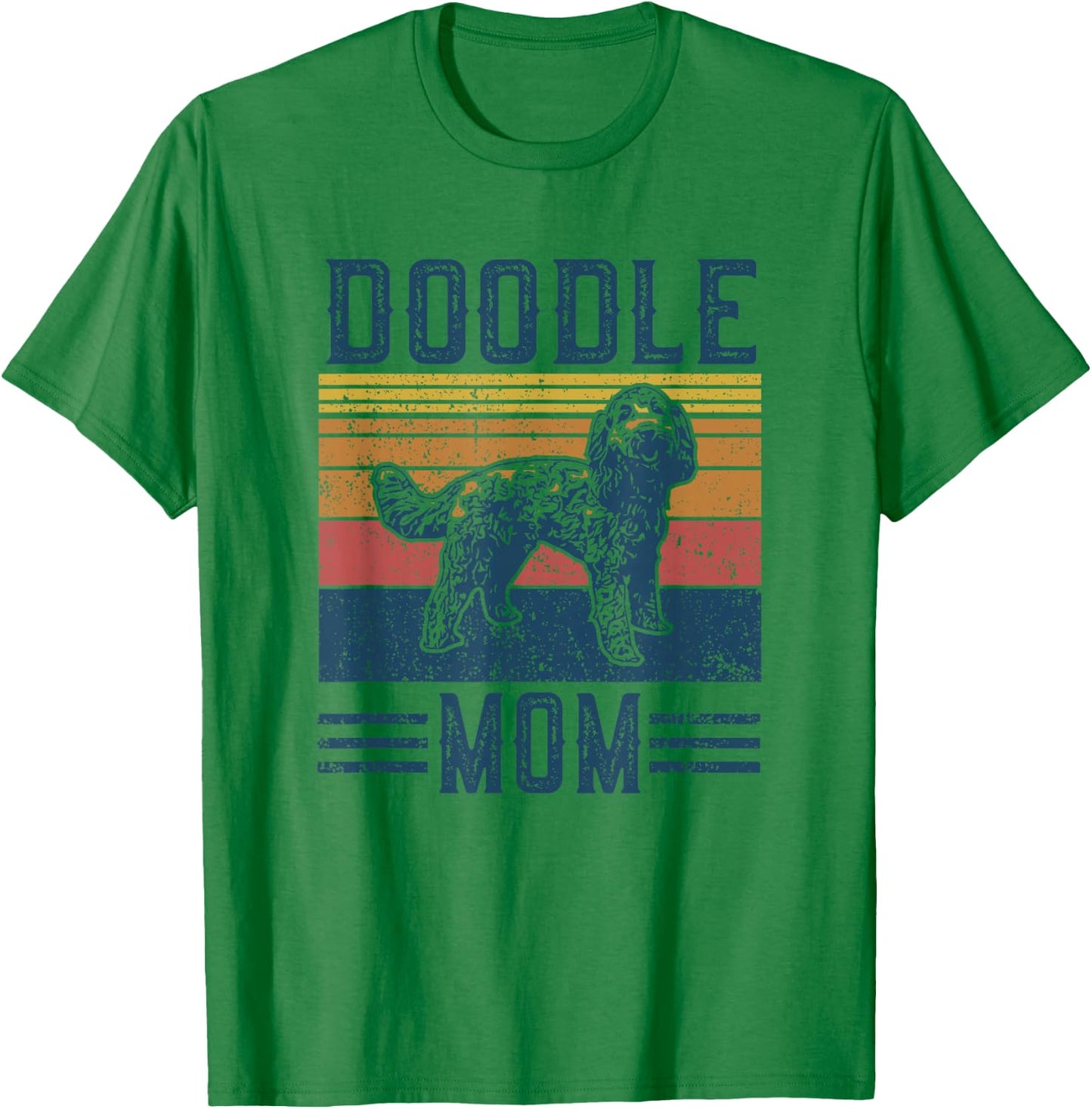 Vintage Doodle Mom Mother - Aussie Doodle & Goldendoodle T-Shirt - T-Shirt | Irish Green