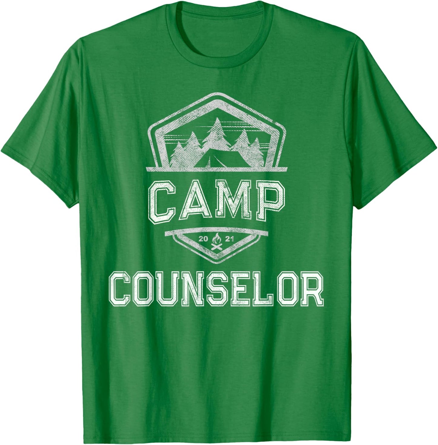 Vintage CAMP COUNSELOR Campground Crew Host Teacher Team Men Women T-Shirt - T-Shirt | Irish Green