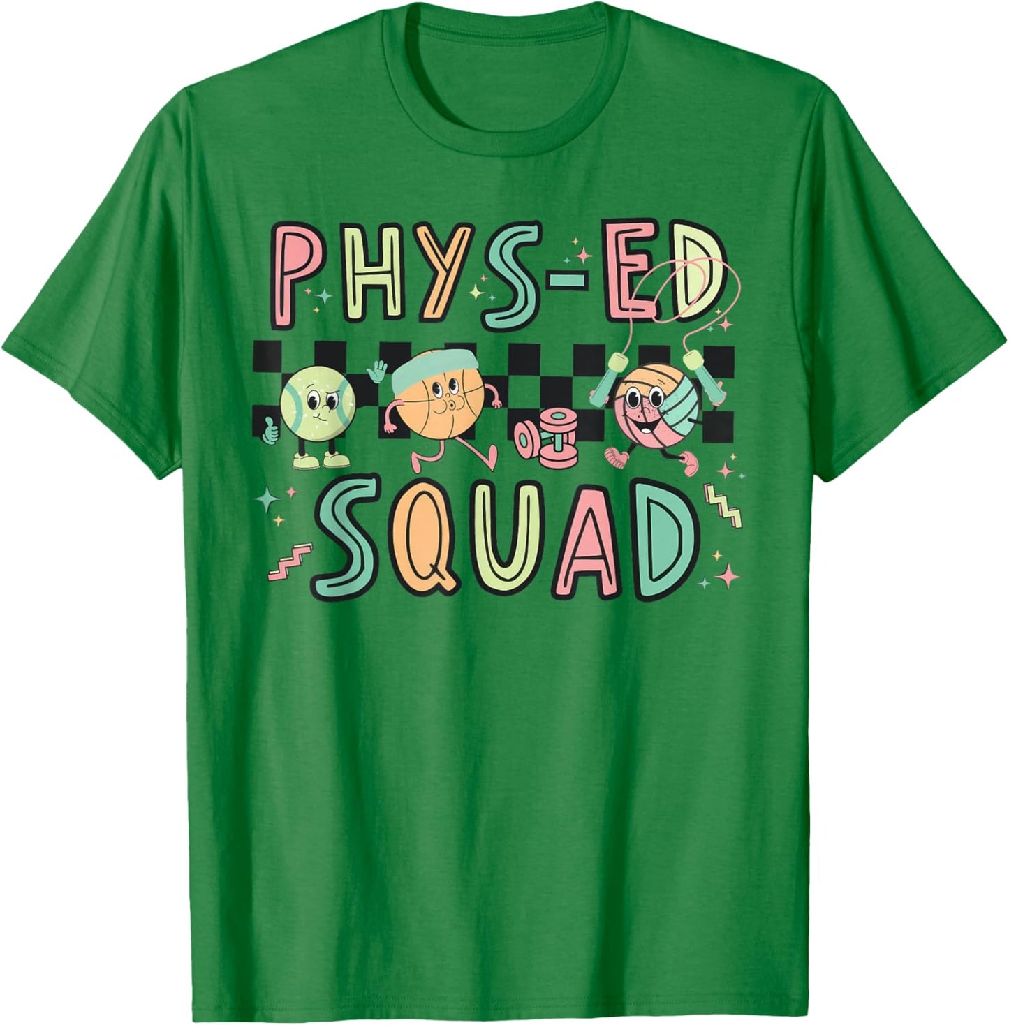 Retro Phys ED Squad Physical Education PE Teacher Women T-Shirt - T-Shirt | Irish Green