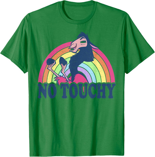 Disney The Emperor's New Groove Kuzco Rainbow No Touchy T-Shirt - T-Shirt | Irish Green