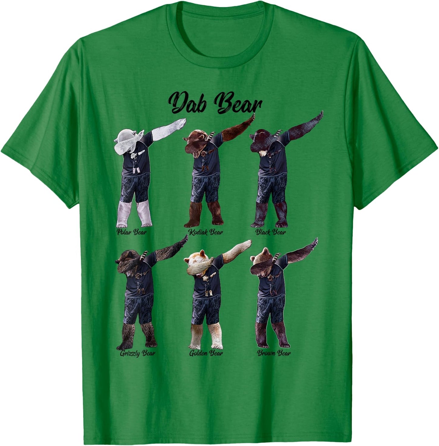 Dab Bear - by Behrbones T-Shirt - T-Shirt | Irish Green