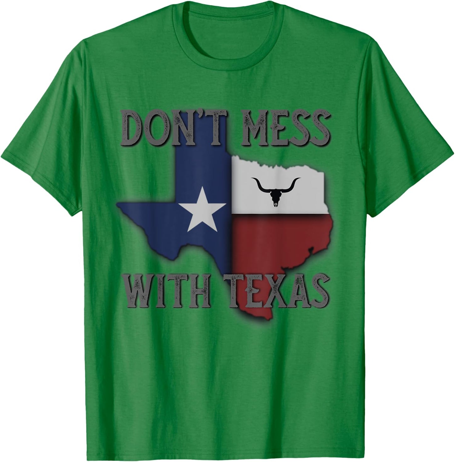 Don't Mess With Vintage Texas Longhorn Lone Star State Pride T-Shirt - T-Shirt | Irish Green