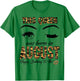 Leopard This Queen Was Born In August Happy Birthday T-Shirt - T-Shirt | Irish Green