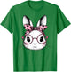 Bunny Easter Day Pink Bandana Glasses Rabbit Women Girl Kid T-Shirt - T-Shirt | Irish Green