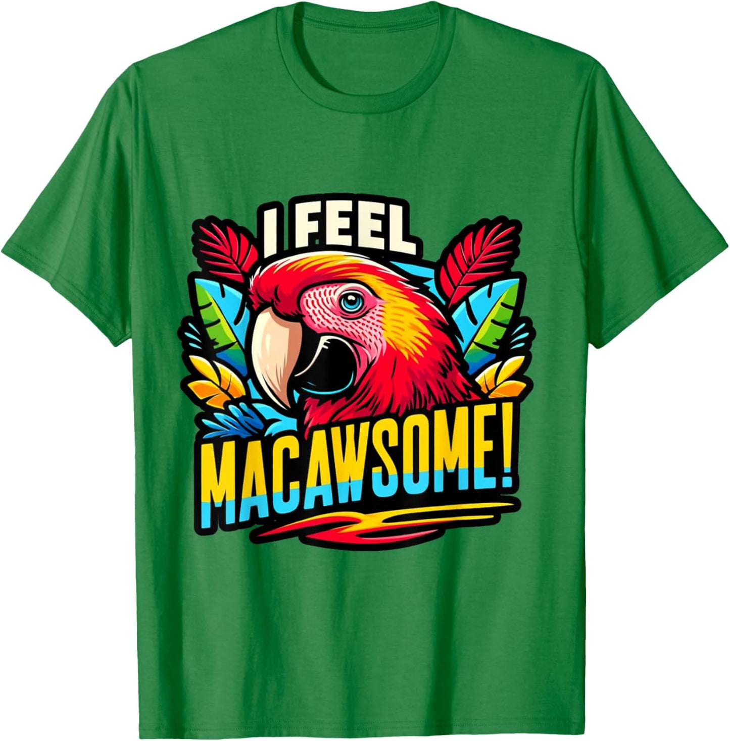 Macaw Shirt Scarlet Macaw Pet Bird Parrot Macaw T-Shirt - T-Shirt | Irish Green