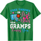 Free Throws or Pink Bows Gramps Loves You Gender Reveal T-Shirt - T-Shirt | Irish Green