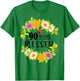 Floral Happy 90th Birthday 90 Years Blessed T-Shirt - T-Shirt | Irish Green