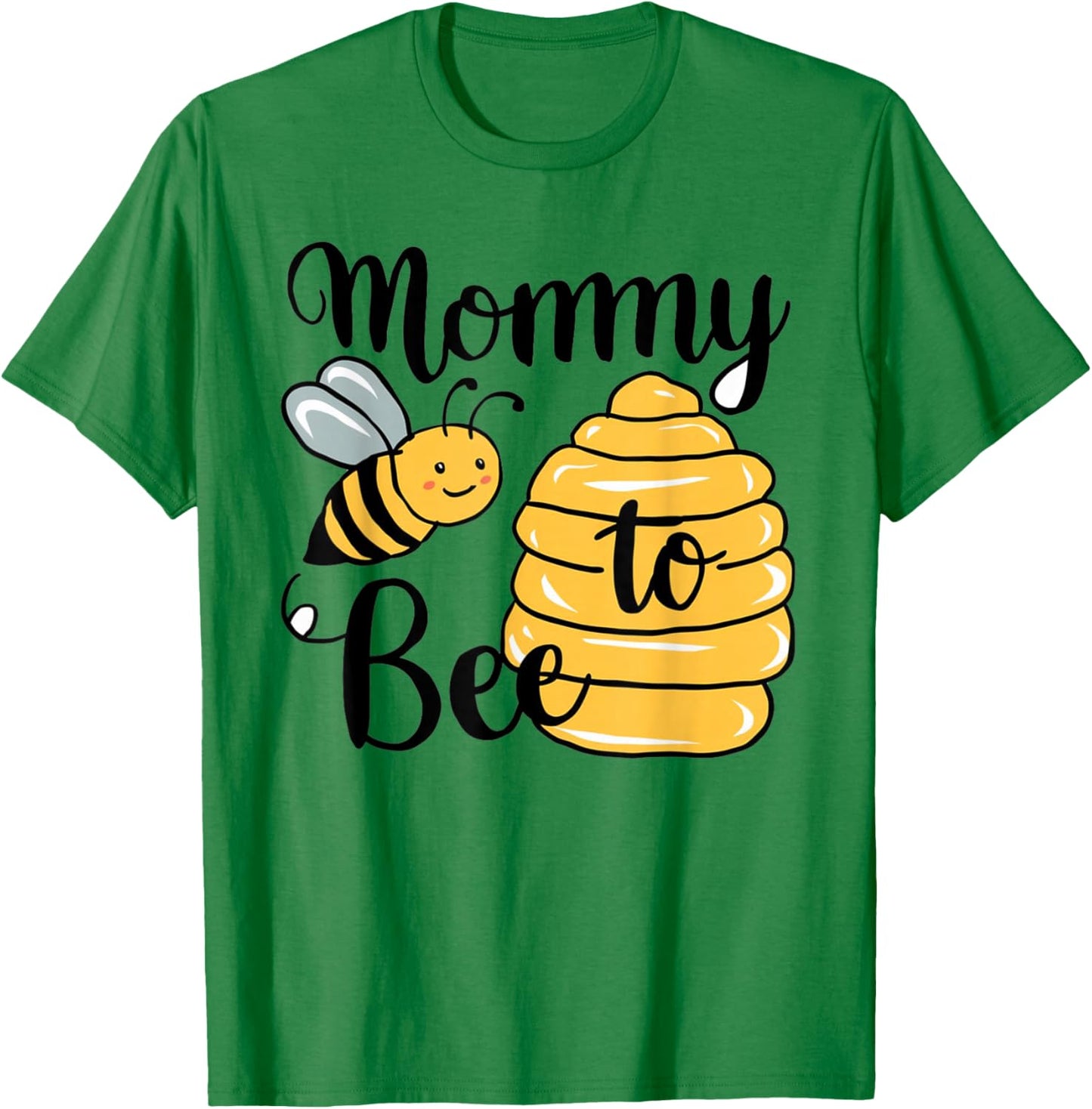 Mommy To Be New Mom Bee Baby Shower Baby Announcement T-Shirt - T-Shirt | Irish Green