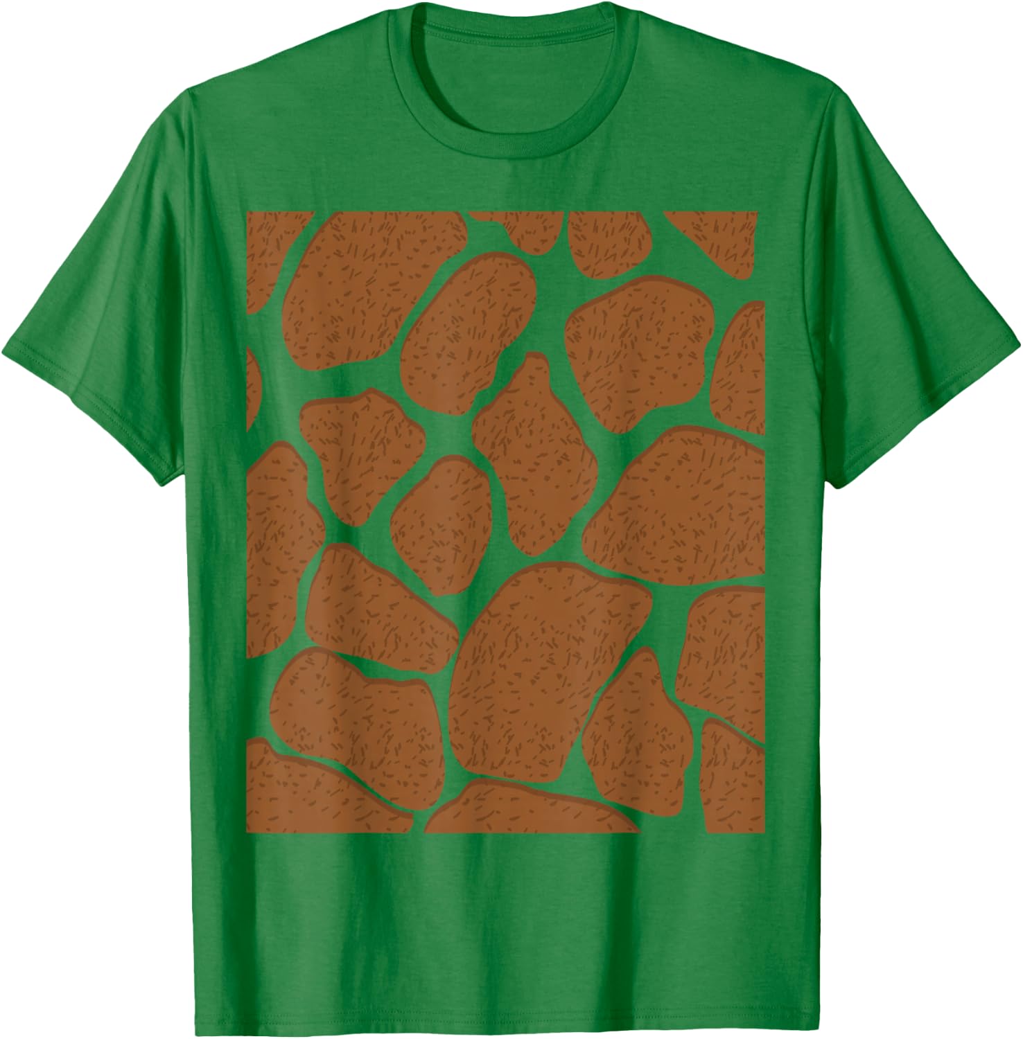 Giraffe Print Pattern Animal Easy Halloween T-Shirt - T-Shirt | Irish Green