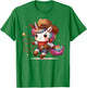 Western Rodeo Cowboy Hat Unicorn Texas Animals T-Shirt - T-Shirt | Irish Green