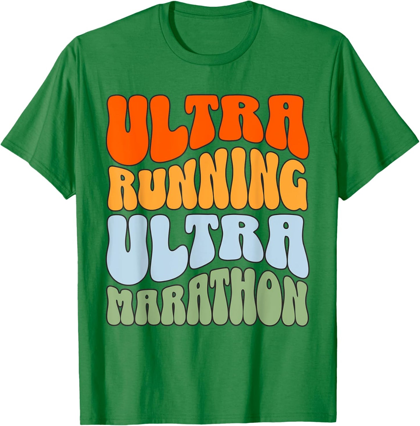 Ultramarathon Ultra Running Retro Ultra Marathon Runner T-Shirt - T-Shirt | Irish Green