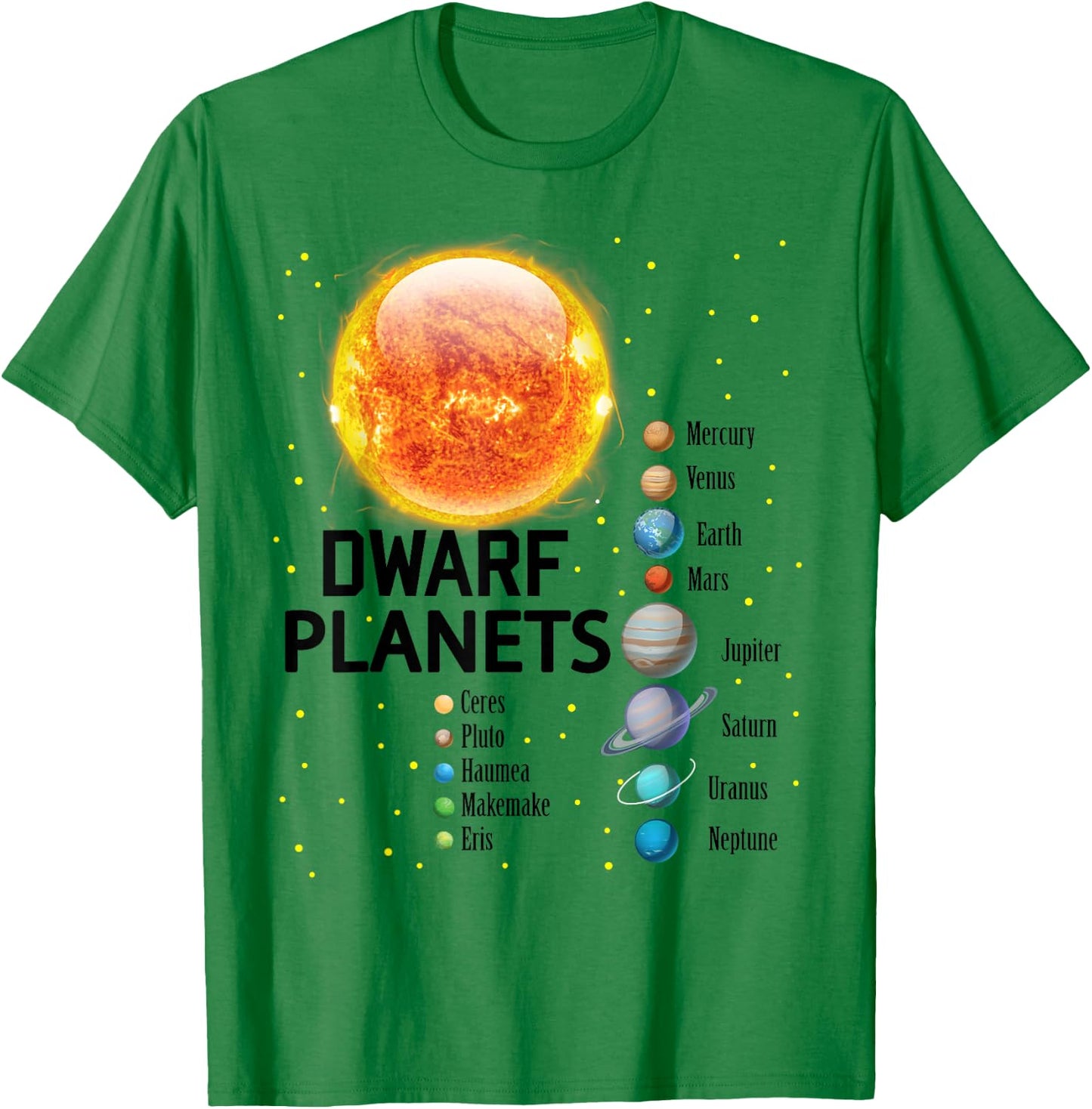 Solar System Planets Outer Space Astronaut Boys Girls Kids T-Shirt - T-Shirt | Irish Green