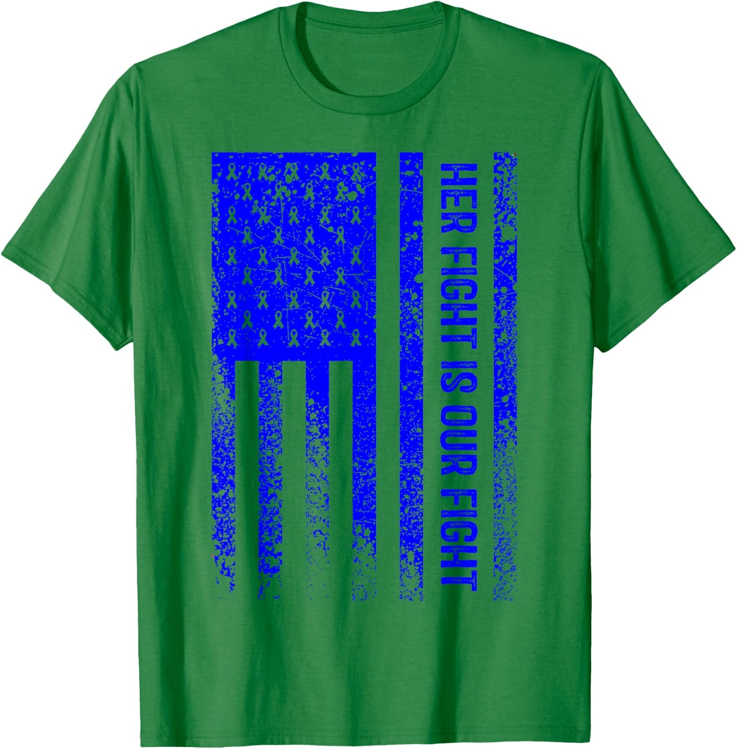 Her Fight Is Our Fight Angelman Syndrome Awareness T-Shirt - T-Shirt | Irish Green