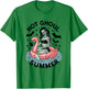 Hot Ghoul Summer Funny Zombie Gothic Spooky Retro Halloween T-Shirt - T-Shirt | Irish Green