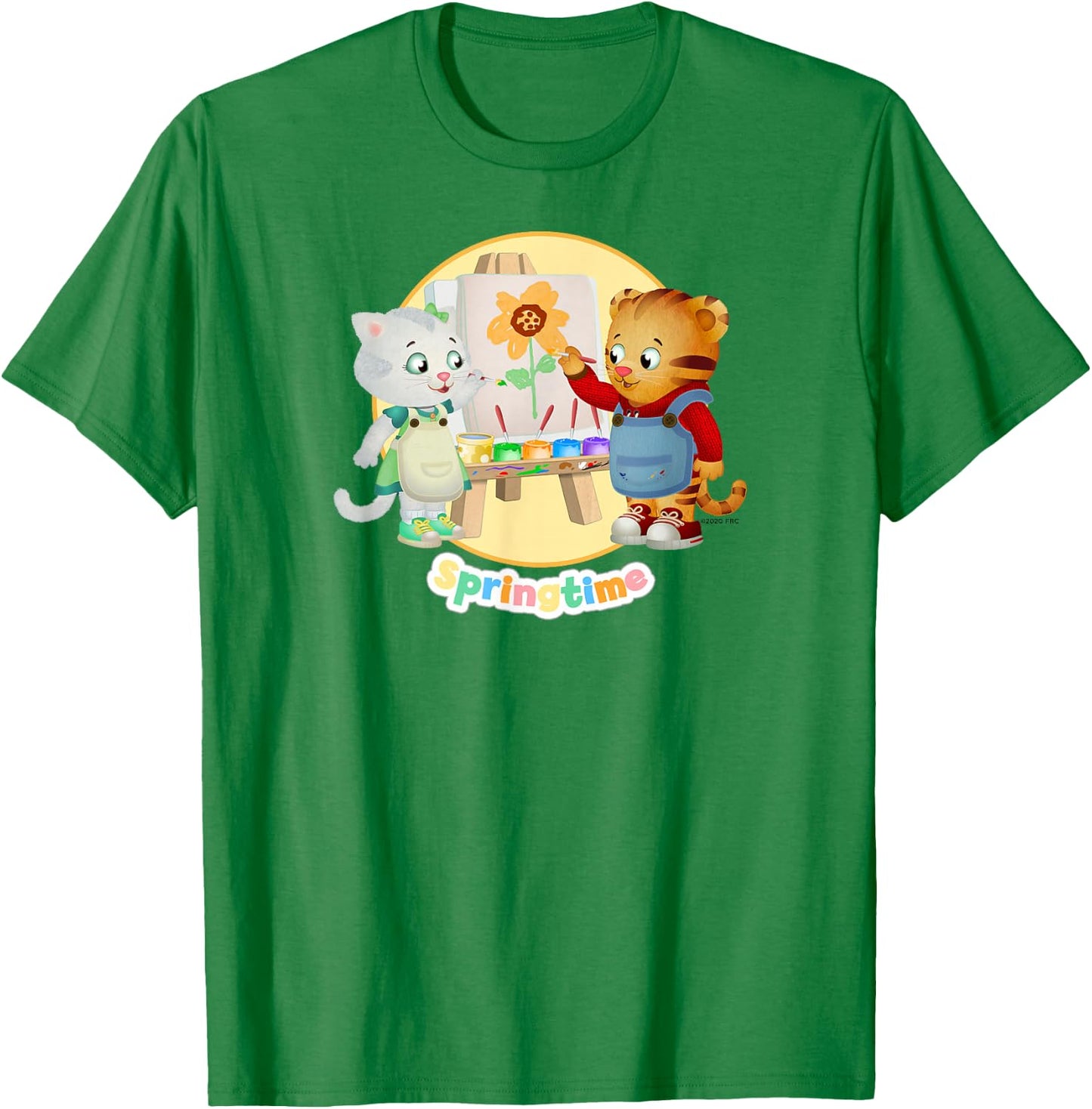 Daniel Tiger Loves Springtime! T-Shirt - T-Shirt | Irish Green