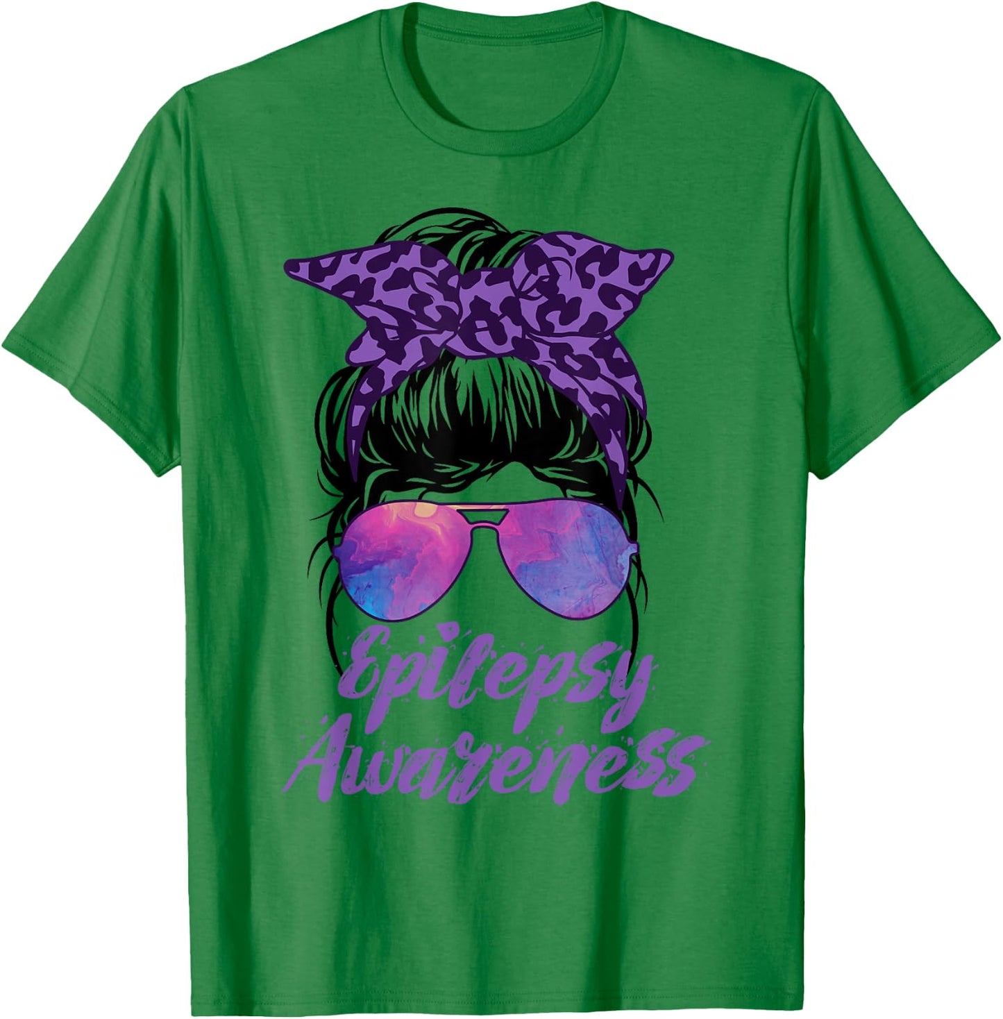 I Wear Purple For Epilepsy Awareness T-Shirt - T-Shirt | Irish Green