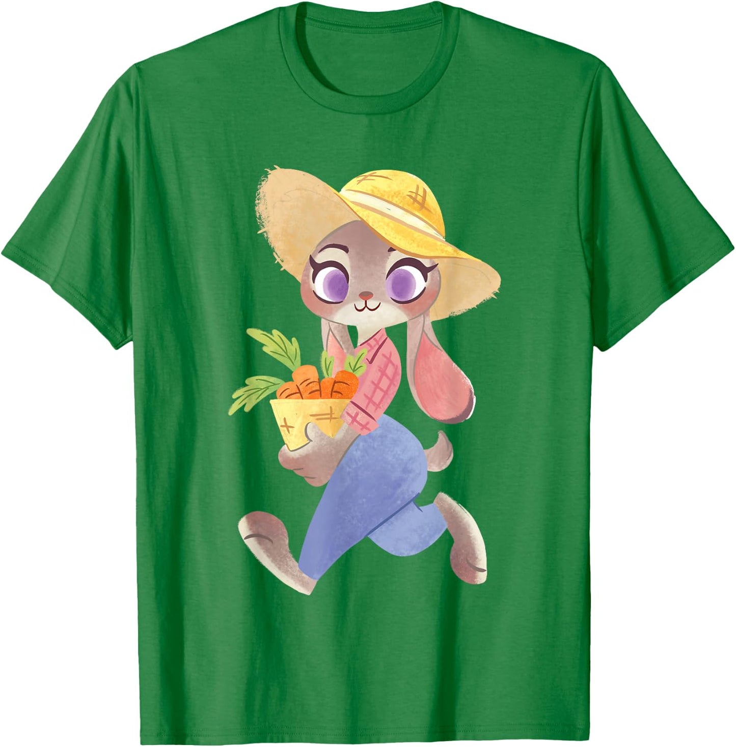 Disney Zootopia Judy Hopps Farm Outfit Picking Up Carrots T-Shirt - T-Shirt | Irish Green