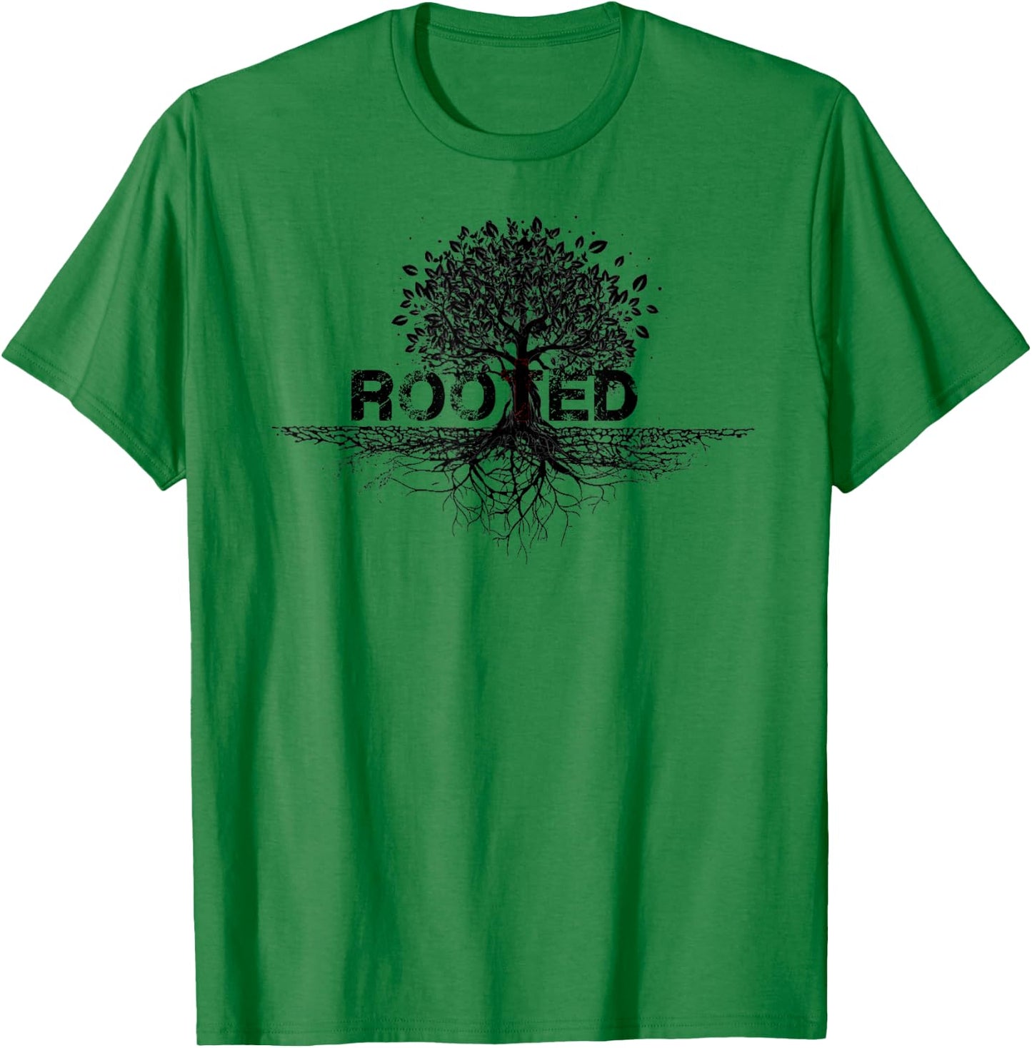 Rooted in Christ rooted & built up in Jesus Faith Christian T-Shirt - T-Shirt | Irish Green