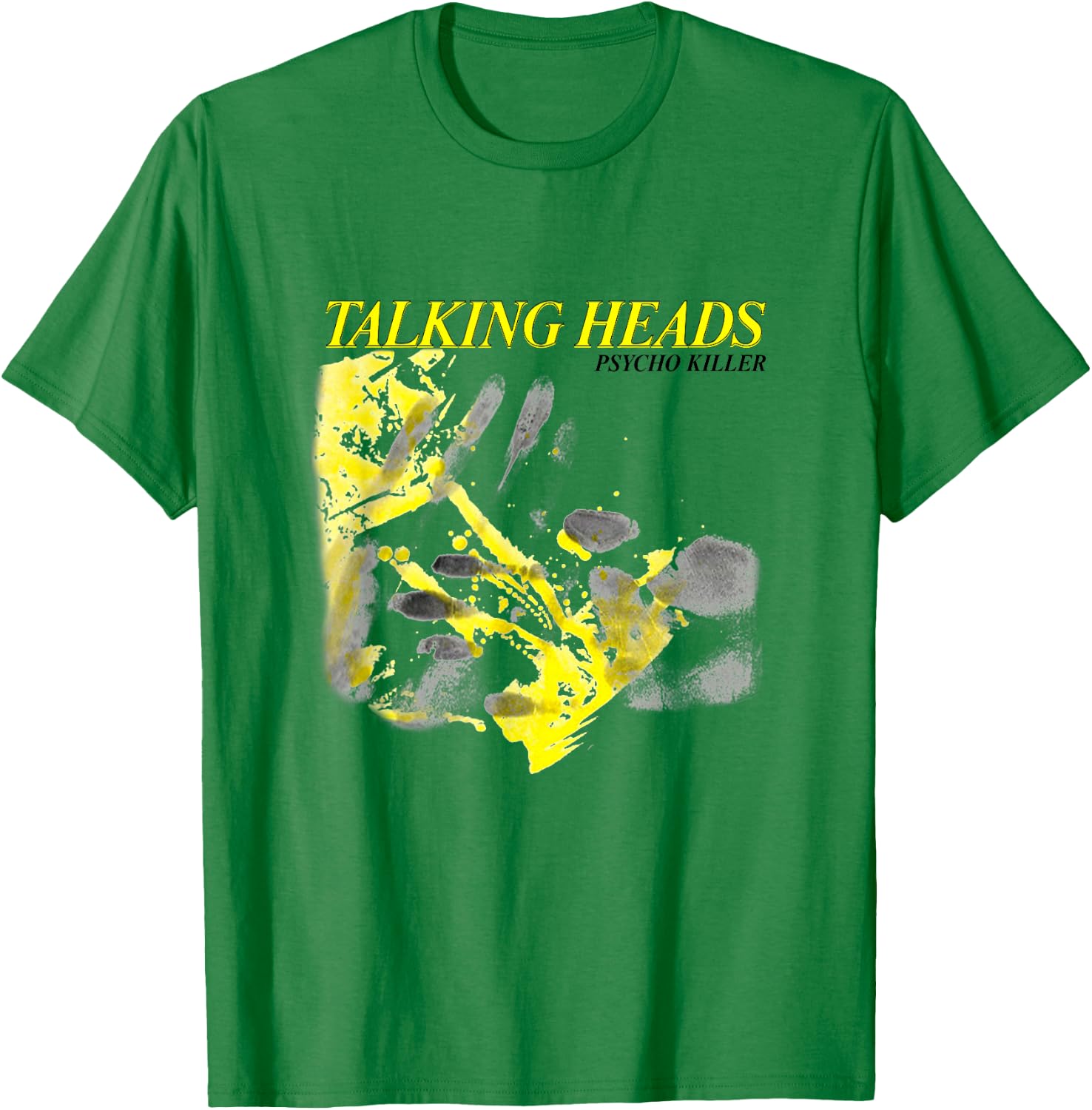 Talking Heads Psycho Killer Hands T-Shirt - T-Shirt | Irish Green