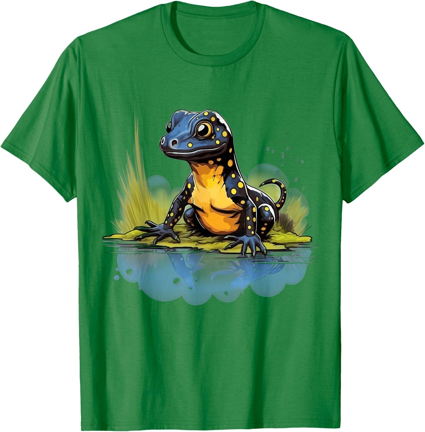 Retro Style Spotted Salamander T-Shirt - T-Shirt | Irish Green
