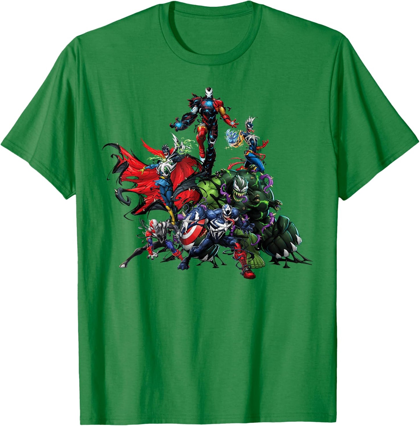 Marvel Spider-Man Maximum Venom Avengers Venomized Small T-Shirt - T-Shirt | Irish Green