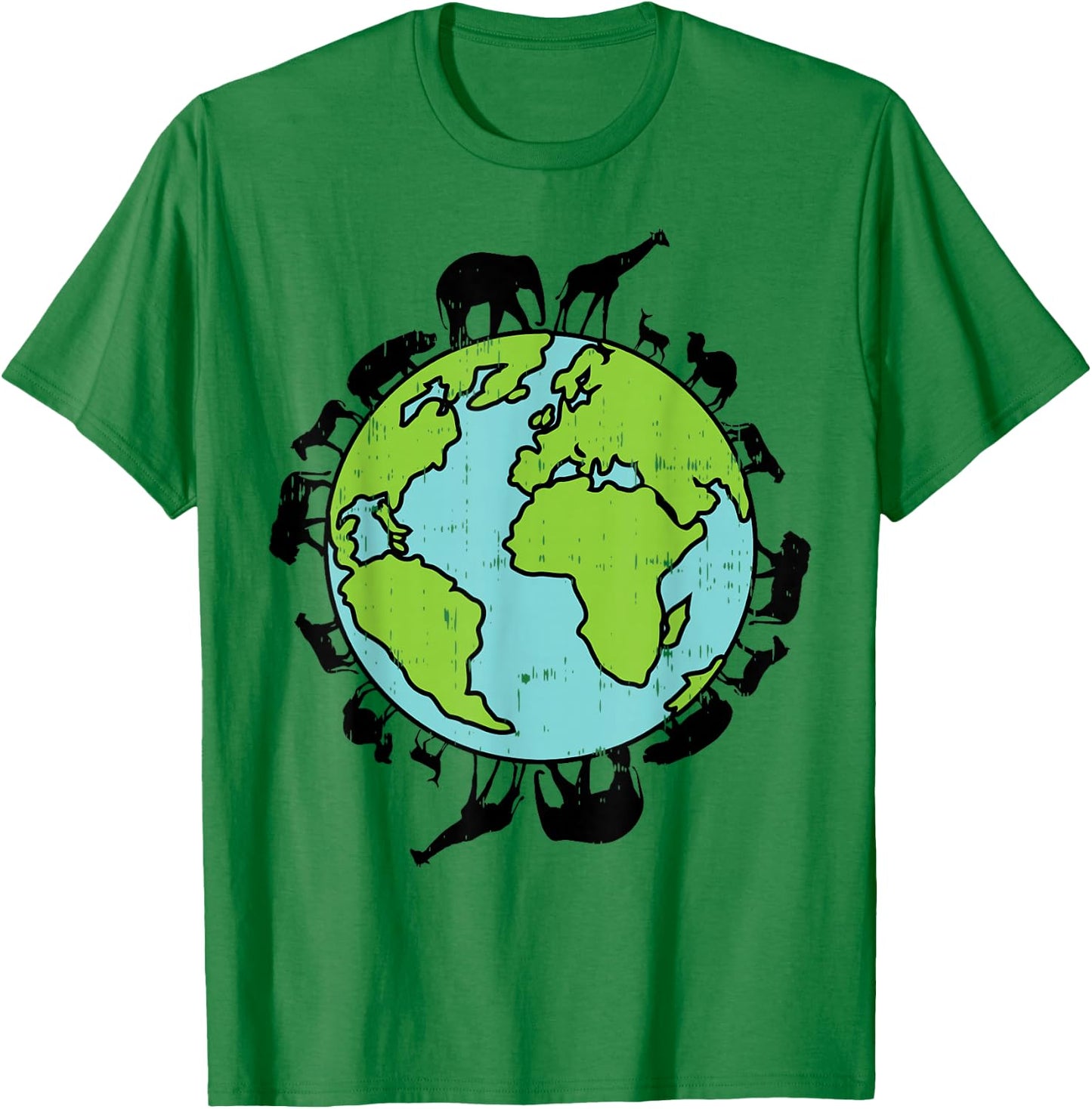 Earth Animals Wildlife Conservation Environmentalist Gift T-Shirt - T-Shirt | Irish Green