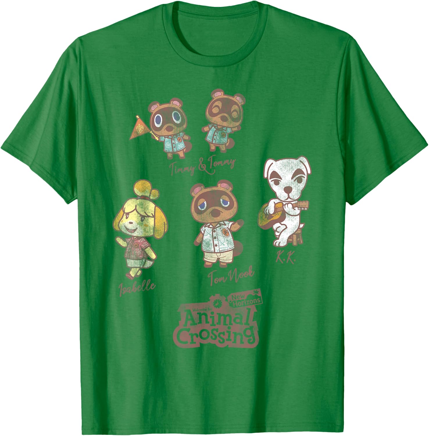 Animal Crossing: New Horizons Nintendo Game Group Names T-Shirt - T-Shirt | Irish Green