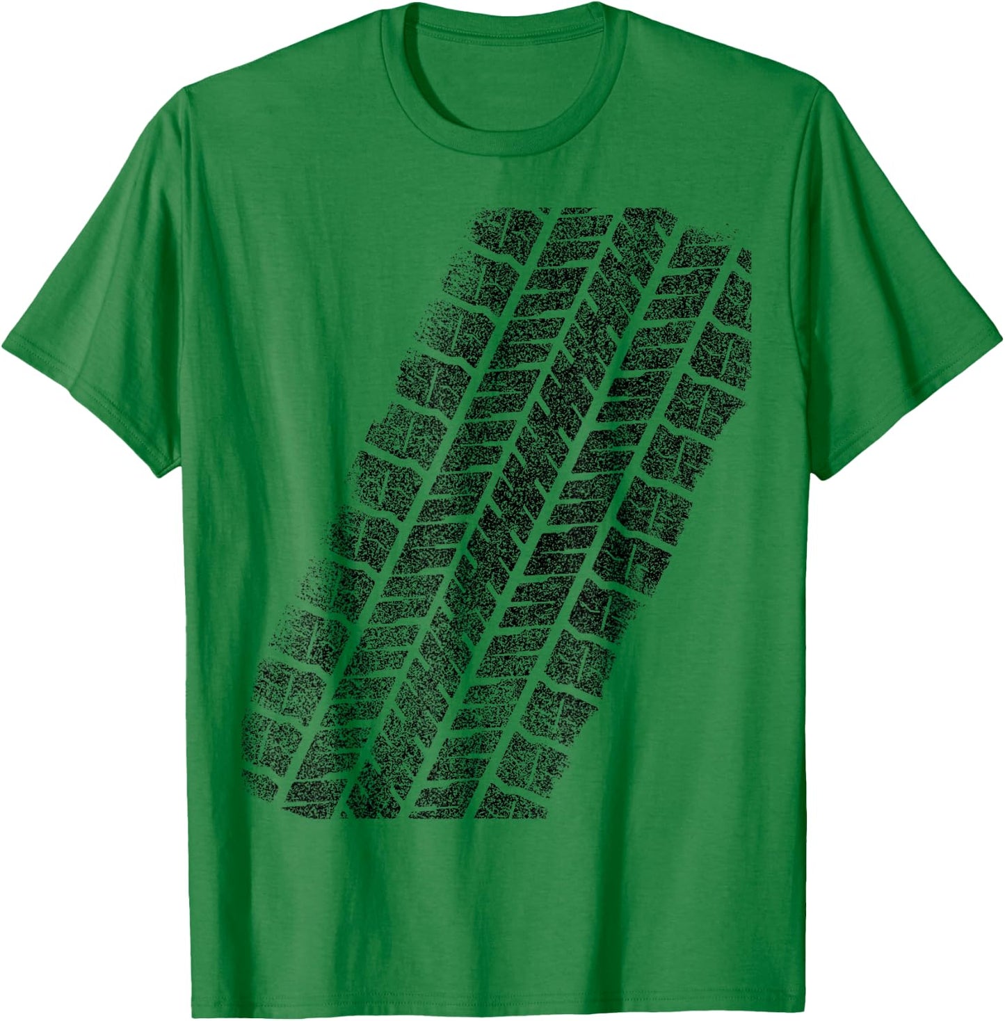 Tire Track funny halloween T-Shirt - T-Shirt | Irish Green