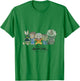 Avatar Gaang Aang Katara Sokka Toph Momo Chibi Cute Sitting T-Shirt - T-Shirt | Irish Green