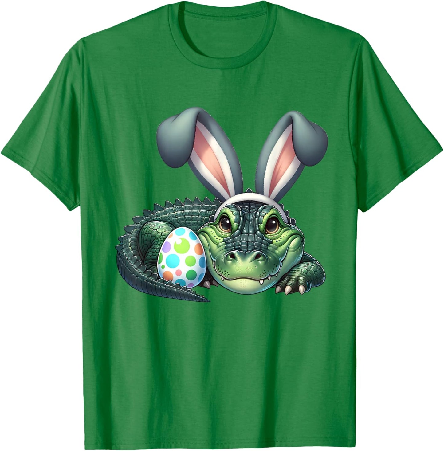 Funny Easter Alligators Lovers Egg Eggs Bunny Rabbit Outfit T-Shirt - T-Shirt | Irish Green