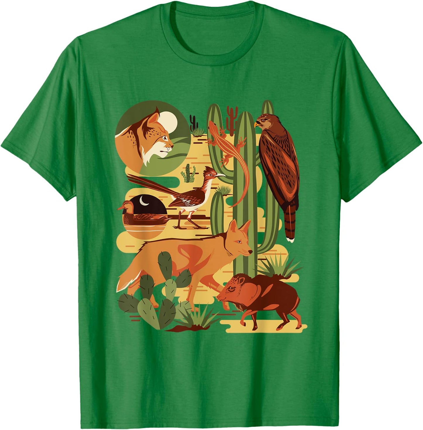 Southwestern Nature Sonoran Desert Animal Lover T-Shirt - T-Shirt | Irish Green