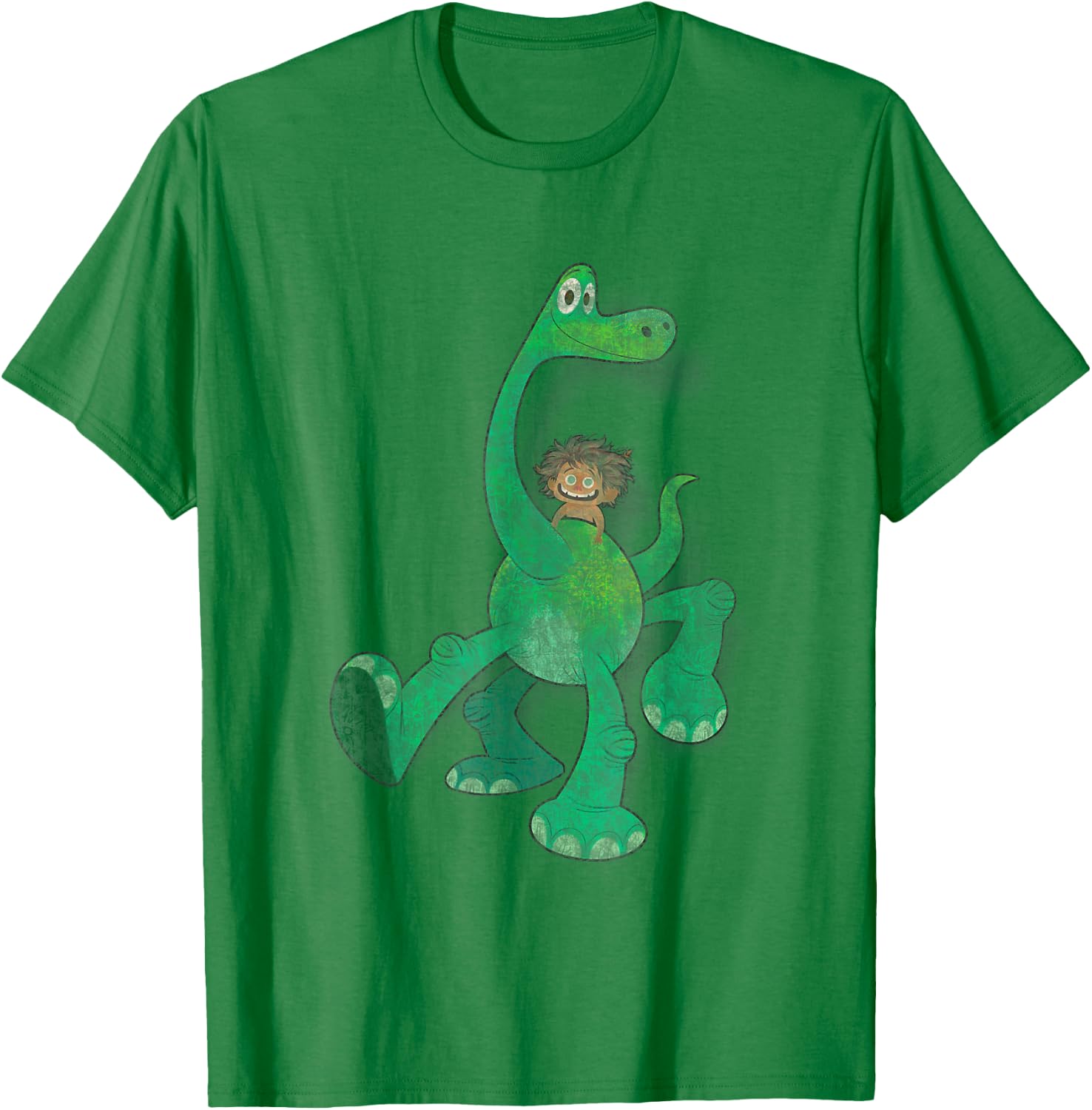 Disney Pixar The Good Dinosaur Arlo Spot Best Duo Big Poster T-Shirt - T-Shirt | Irish Green