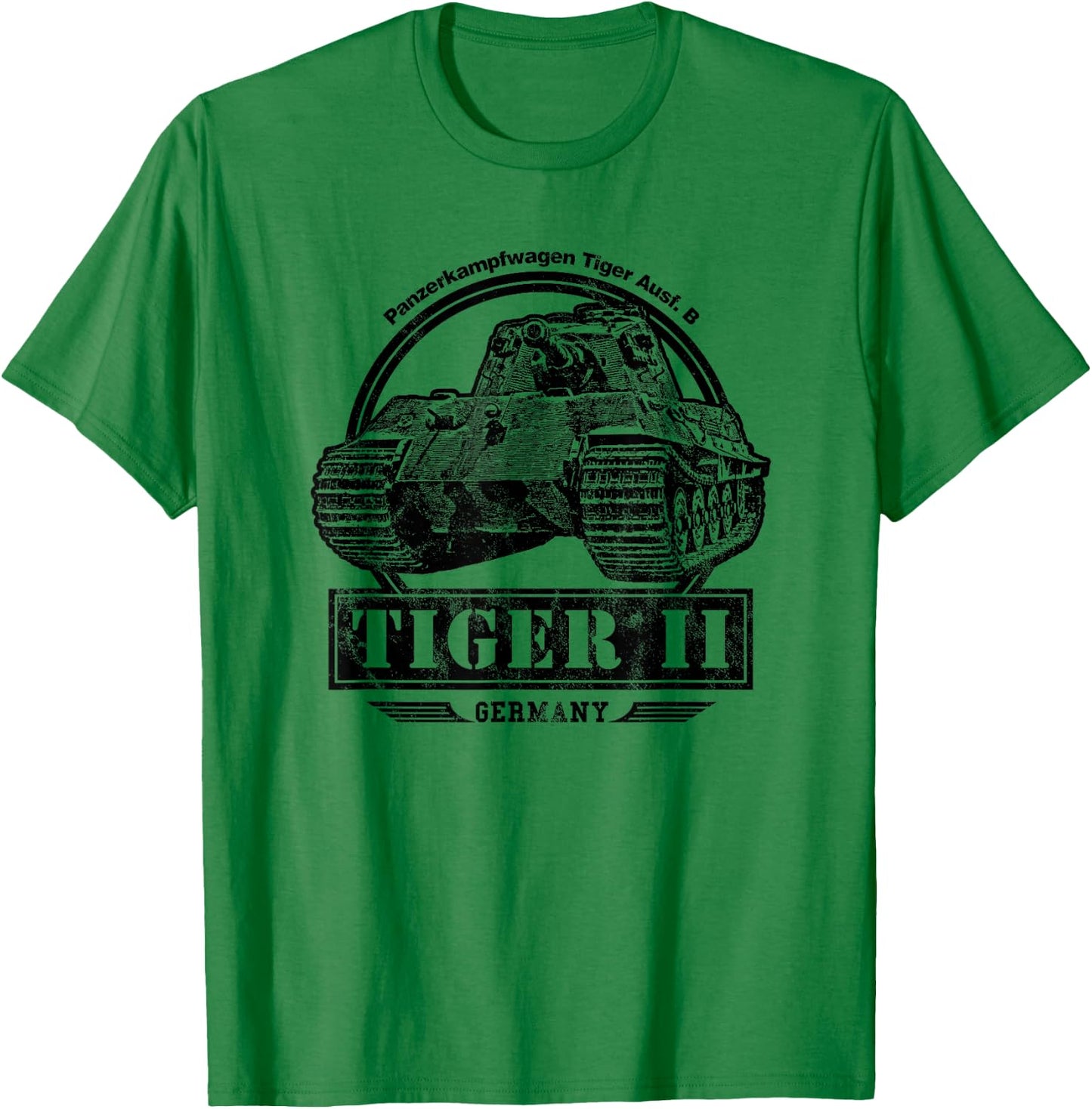 Tiger II - WW2 Tank T-Shirt - T-Shirt | Irish Green