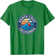 Santa Cruz California CA Vintage Nautical Waves Design T-Shirt - T-Shirt | Irish Green