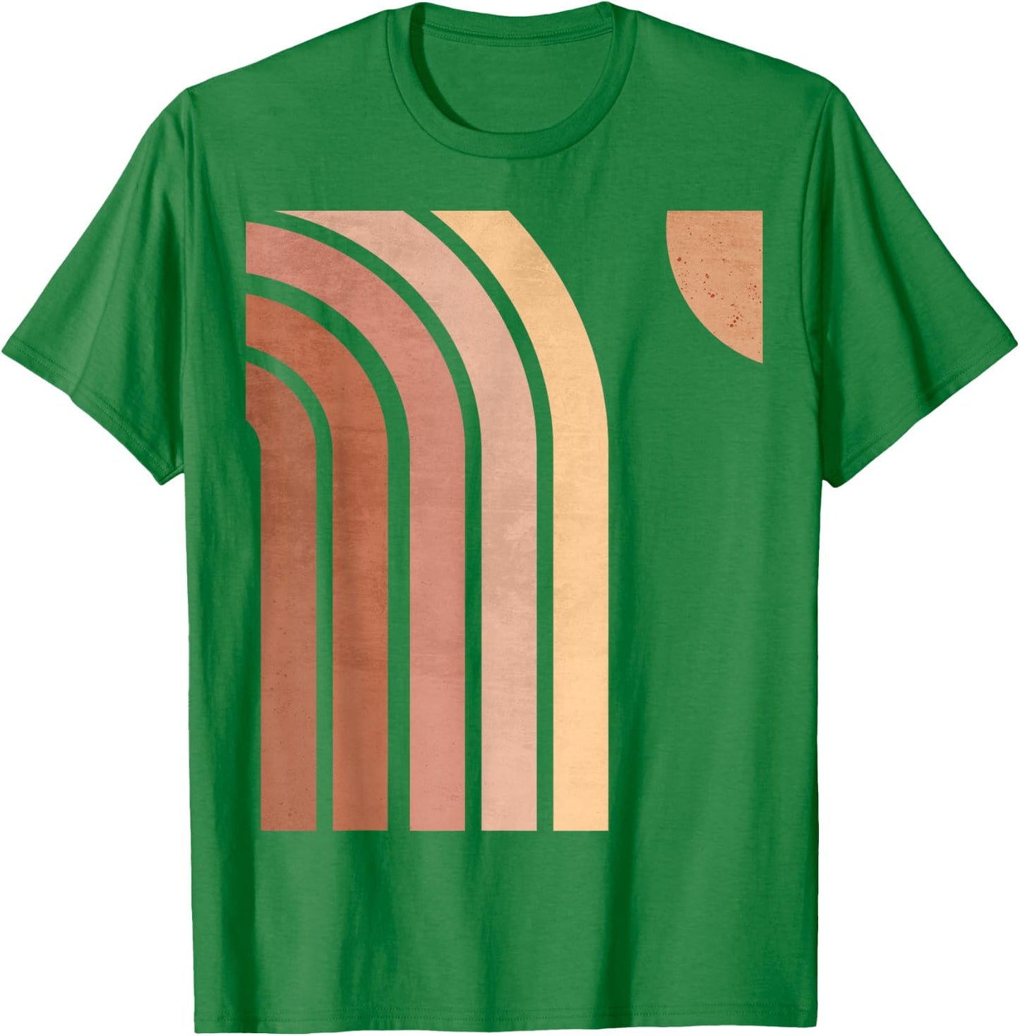 Bohemian Rainbow Art Abstract | Neutral Rainbow Colors T-Shirt - T-Shirt | Irish Green