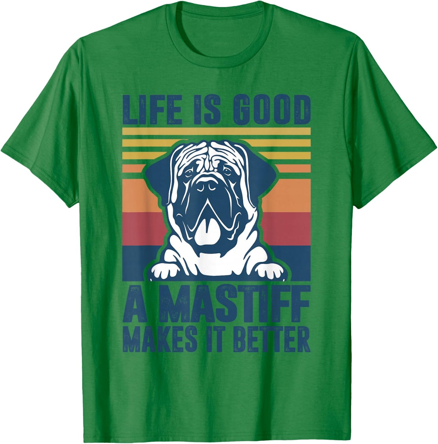 English Mastiff Gifts Men Mastiff Dog Dad Dog Mom T-Shirt - T-Shirt | Irish Green