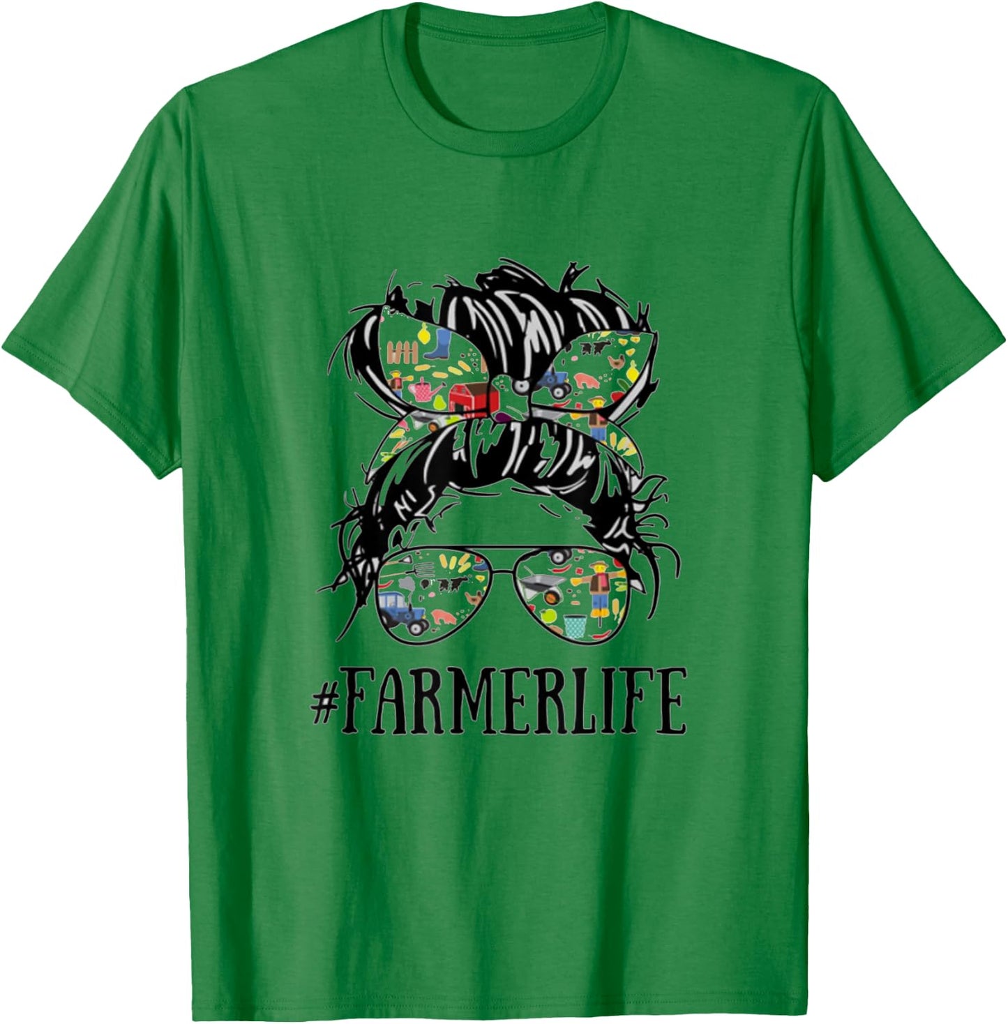 Farmers and Farming lovers gift Women's Farm Life Farmer Life For Farmer Girl Farming T-Shirt - T-Shirt | Irish Green