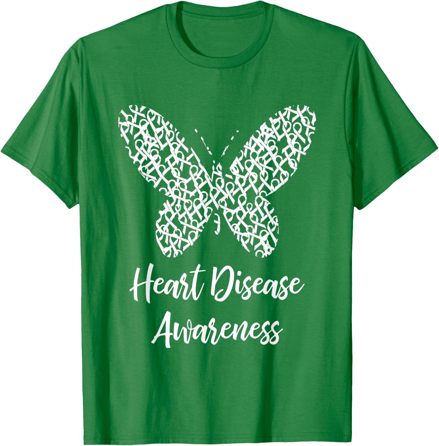 Heart Disease Awareness Butterfly Gift February Wear Red T-Shirt - T-Shirt | Irish Green