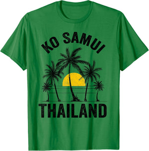 Ko Samui Beach Souvenir T Shirt Thailand 2021 Vacation T-Shirt - T-Shirt | Irish Green
