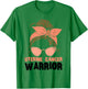Uterine Cancer Warrior Messy Endometrial Cancer Awareness T-Shirt - T-Shirt | Irish Green
